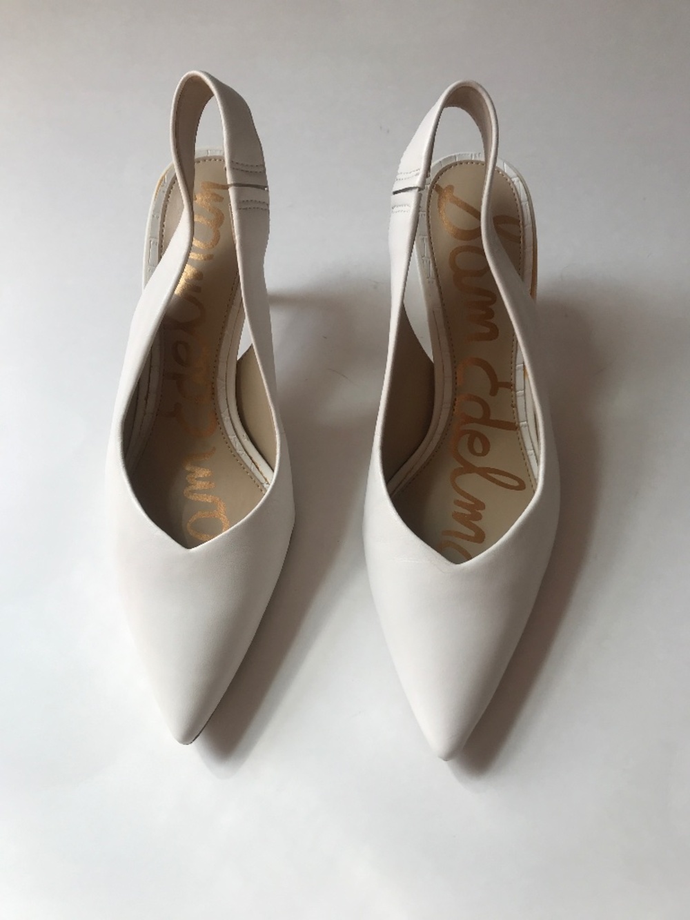 Sam Edelman Slingback Pump. White. Size 7M
